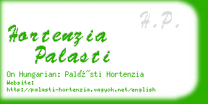 hortenzia palasti business card